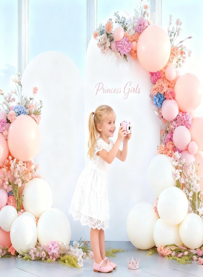 Shillance 7.2FT Wedding Arch Backdrop Cover, Spandex Fitted White Arch Covers Stretchy Backdrop Balloon Arch Back Drop for Wedding Birthday Party Christmas Banquet Decoration - Image 5