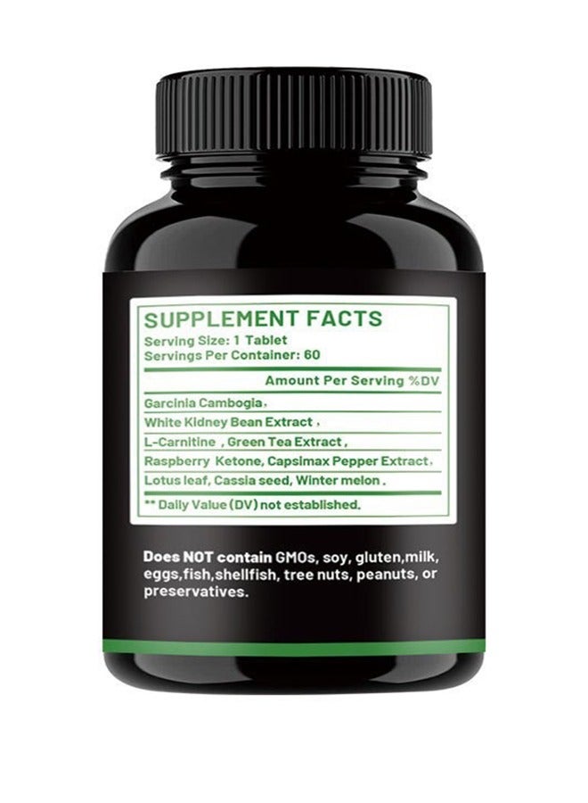 وينز تاون Slim Plus Natural Fat Burner Slimming Tablets - 60 أقراص / مربع ، تأثيرات مزدوجة لحرق الدهون وإزالة السموم ، محفز الأيض ، قمع الشهية لفقدان الوزن - Image 3