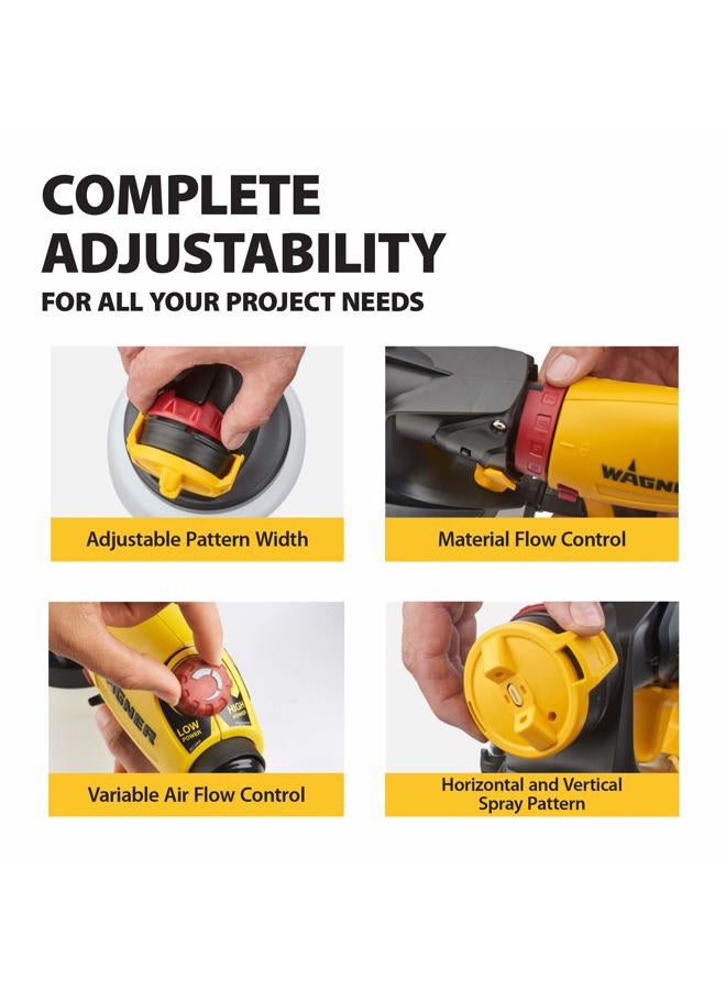 Wagner Spraytech 0529091 Flexio 5000 Stationary Hvlp Paint Sprayer, Sprays Unthinned Latex, Includes Two Nozzles, Ispray Nozzle And Detail Finish Nozzle, Complete AdjUStability For All Needs - Image 4