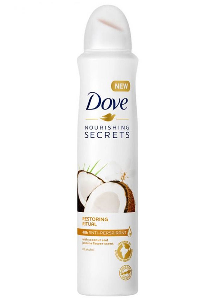 دوف أسرار مغذية لاستعادة الطقوس مع بخاخ للجسم بزيت جوز الهند 250 مل - Image 1