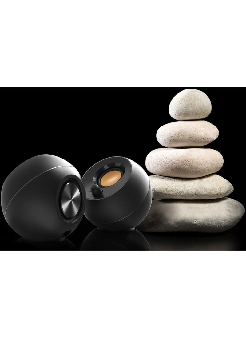 Creative Creative Pebble 2.0 USB-Powered Desktop Speakers with Far-Field Drivers and Passive Radiators for Pcs and Laptops (Black)  - Image 2