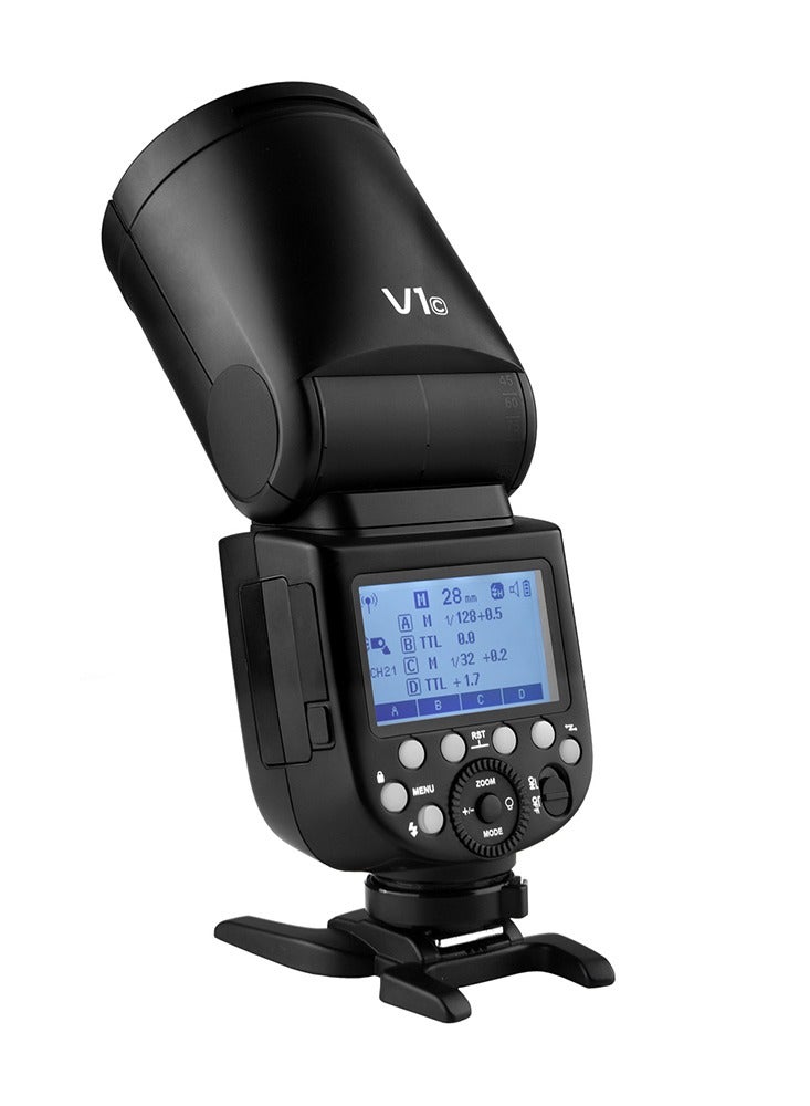 Godox Godox V1C Professional Camera Flash Speedlite Speedlight Round Head Wireless 2.4G Replacement for Canon EOS Series 1500D 3000D 5D Mark lll 5D Mark ll for Wedding Portrait Studio Photography - Image 3