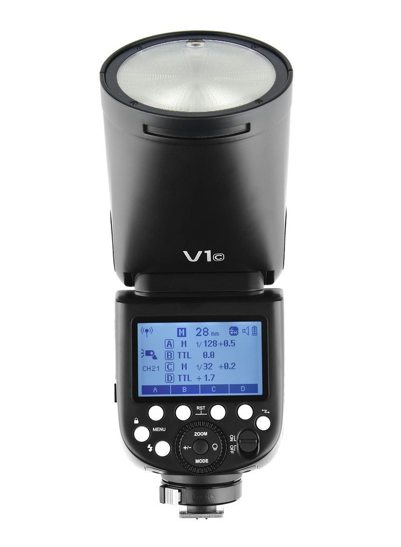 Godox Godox V1C Professional Camera Flash Speedlite Speedlight Round Head Wireless 2.4G Replacement for Canon EOS Series 1500D 3000D 5D Mark lll 5D Mark ll for Wedding Portrait Studio Photography - Image 2