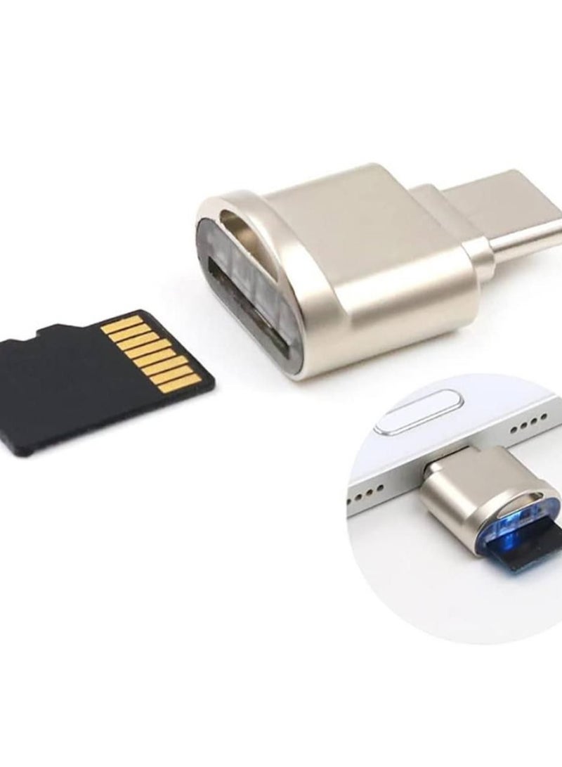 TF Card Reader, USB-C to TF Card Reader, Type C TF Memory Card Reader Adapter OTG USB 3.0 for Window Mac OS X Android