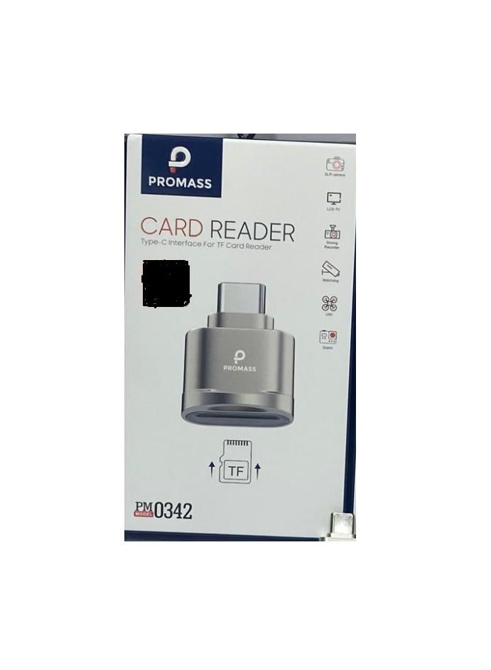 TF Card Reader, USB-C to TF Card Reader, Type C TF Memory Card Reader Adapter OTG USB 3.0 for Window Mac OS X Android