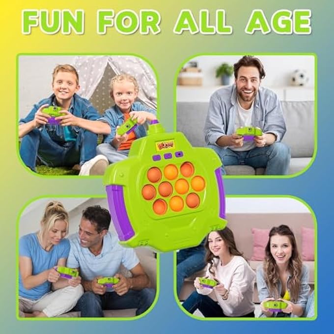 TOYS AND GAMES 2 PCS HANDHELD SPEED PUSHING GAME MACHINE WITH BALLOONS 2-PLAYER FIDGET TOYS AND GAME LIGHT UP QUICK PUSH GAMES FAST PUSH PUZZLE GAMES CONSOLE FOR 8 9 10 11 12+ YEARS OLD KIDS ADULTS - Image 5