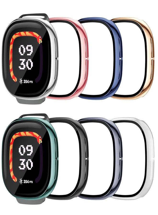 مجموعة واقيات شاشة من 8 قطع من Tiorecime لساعة Fitbit Google Ace LTE، غطاء TPU ناعم مقاوم للصدمات، غطاء حماية شامل مقاوم للخدوش متوافق مع ساعة Fitbit Ace LTE الذكية - Image 1