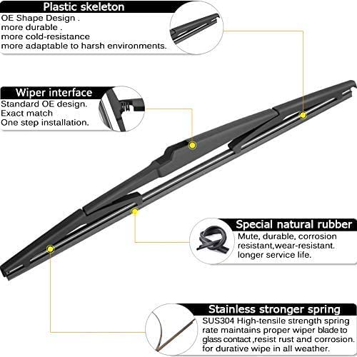 AUTOBOO 26"+16" Windshield Wipers with 14" Rear Wiper Blade Sets Replacement for Toyota CHR C-HR 2016 2017 2018 2019 2020 2021 2022 2023 -Original Factory Quality (Pack of 3) - Image 2