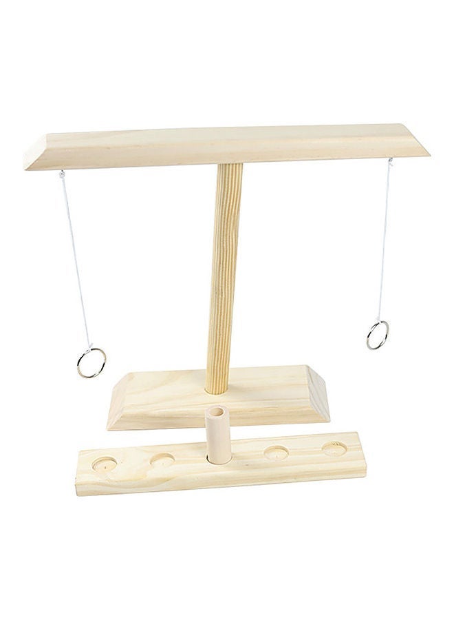 NIBEMINENT Wooden Ring Game Hook White Type  - Image 1