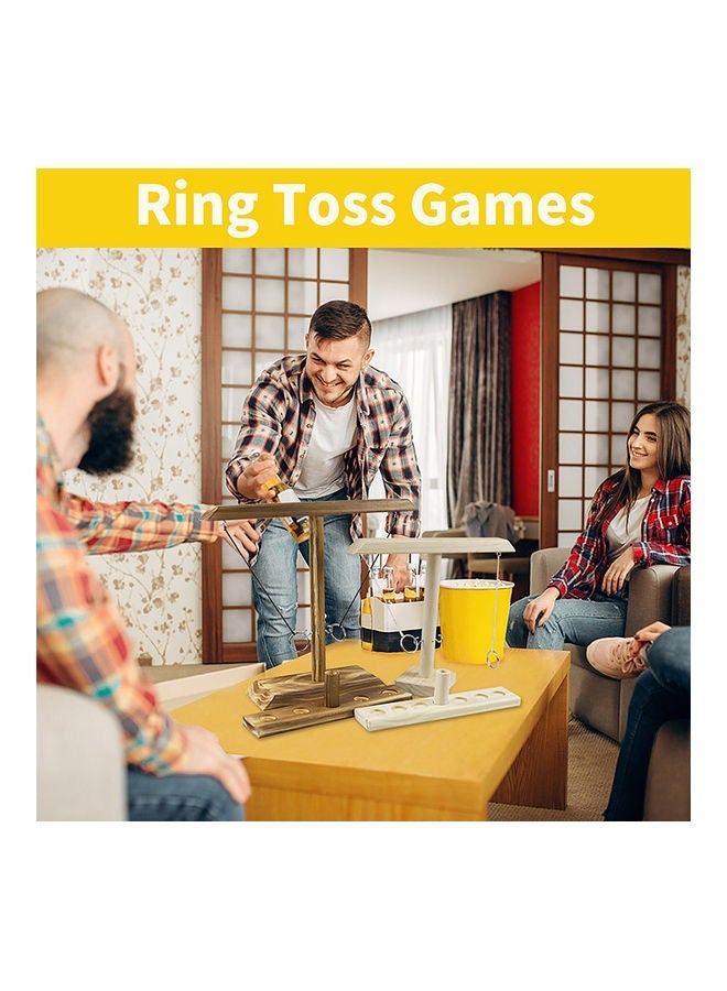 NIBEMINENT Wooden Ring Game Hook White Type  - Image 4