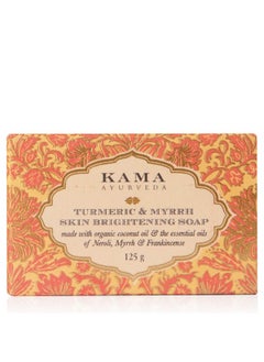 Kama Ayurveda Turmeric And Myrrh Skin Brightening Soap, 125G  - Image 1
