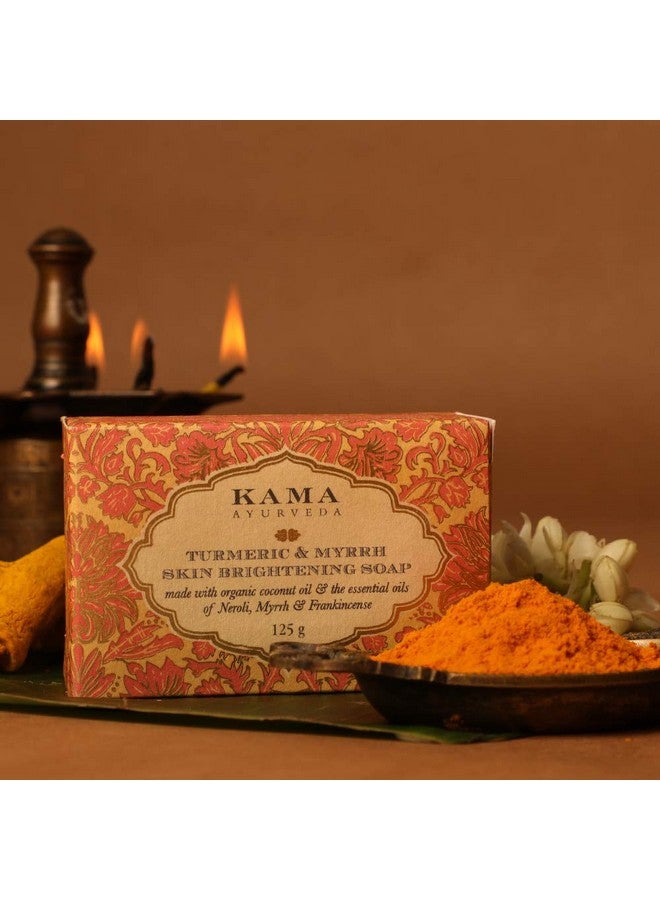 Kama Ayurveda Turmeric And Myrrh Skin Brightening Soap, 125G - Image 3