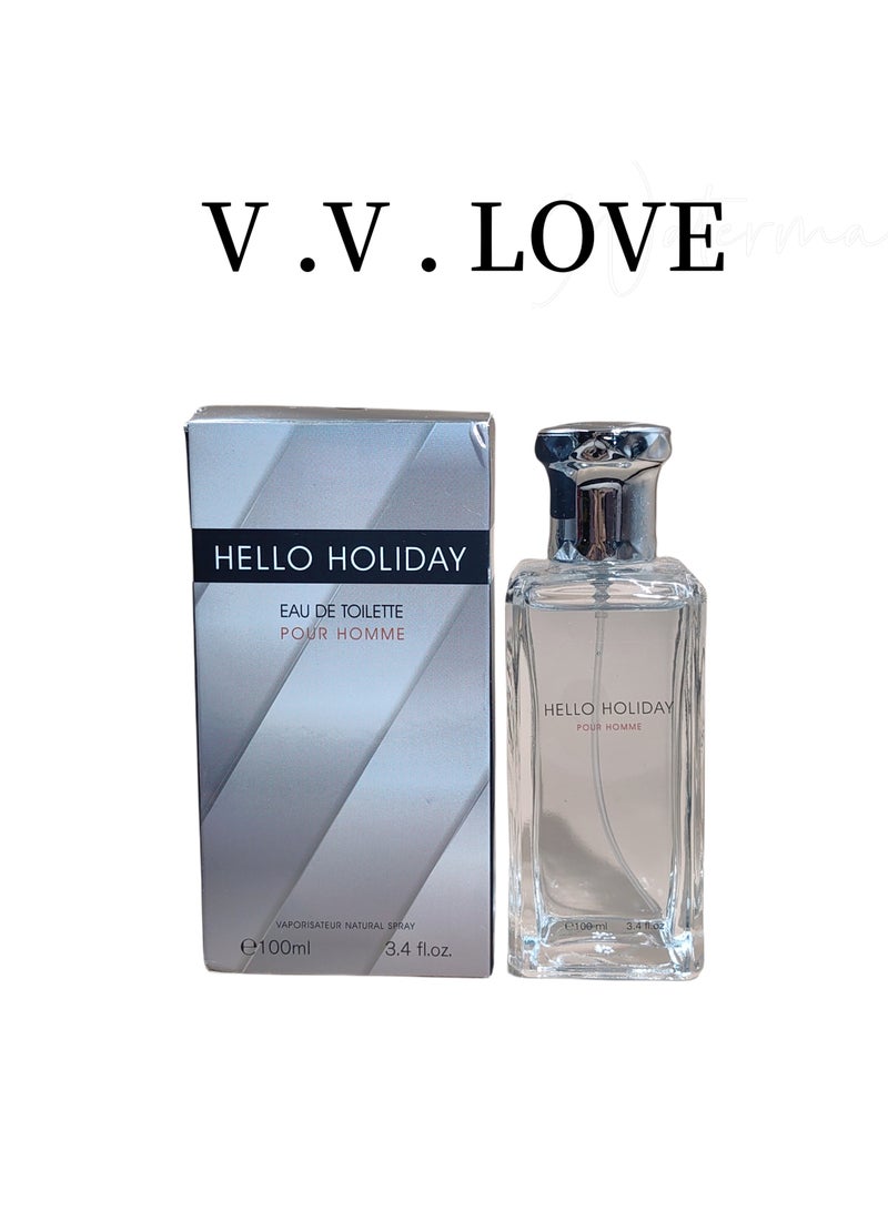 V.V. LOVE HELLO HOLIDAY/Spicy Woody Men's Perfume/100ML/3.4FL.OZ - Image 1