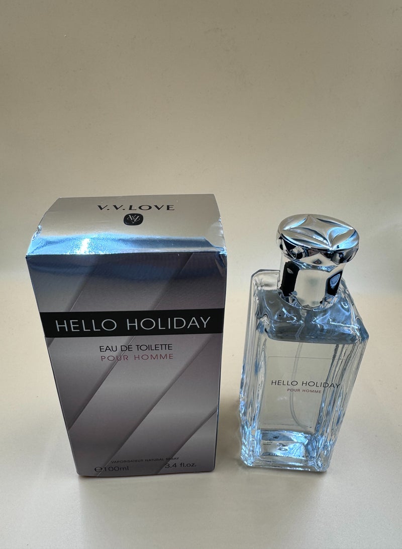 V.V. LOVE HELLO HOLIDAY/Spicy Woody Men's Perfume/100ML/3.4FL.OZ - Image 4