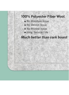 VUCATIN Felt Bulletin Board Notice Board with Push Pins for Paste Notes Photos Schedules Decorative Picture Framed Display Board for School Home Kitchen & Office Walls (Grey 90 * 120cm)  - Image 3