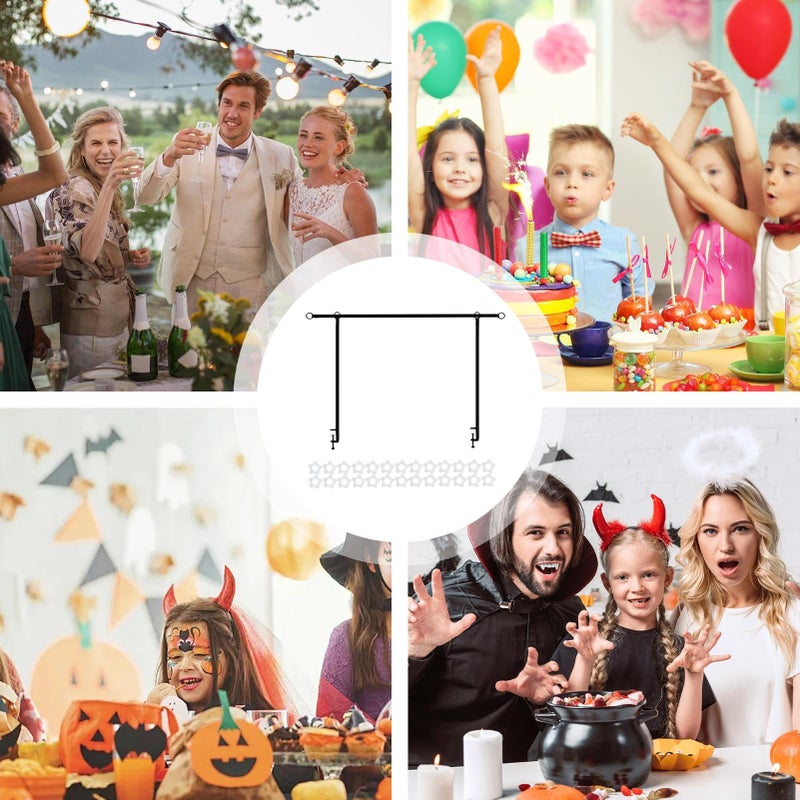 Adjustable Metal Backdrop Stand For Birthday Party Graduation Photo Booth - Image 5