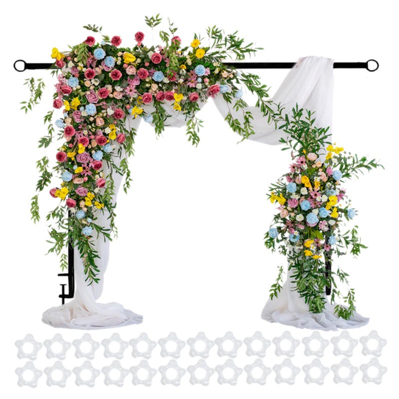 Adjustable Metal Backdrop Stand For Birthday Party Graduation Photo Booth - Image 2