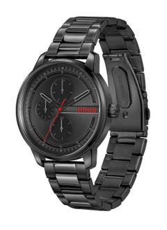 HUGO BOSS HUGO BOSS ROUND ANALOG MEN'S BLACK CASE WATCH - 1530369  - Image 1