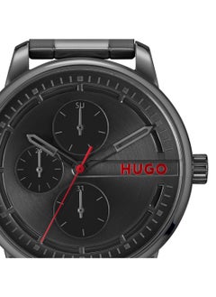 HUGO BOSS HUGO BOSS ROUND ANALOG MEN'S BLACK CASE WATCH - 1530369  - Image 5