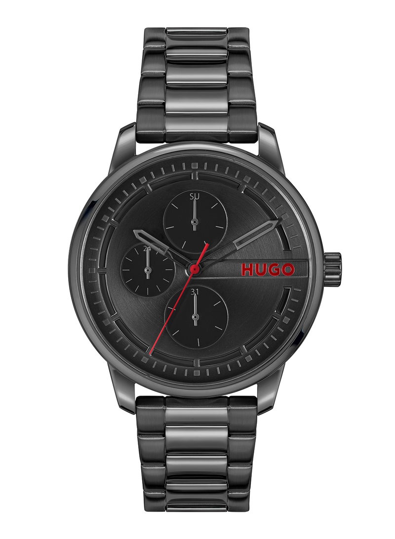 HUGO BOSS ساعة هوجو بوس آنالوج للرجال بعلبة سوداء - 1530369 - Image 2