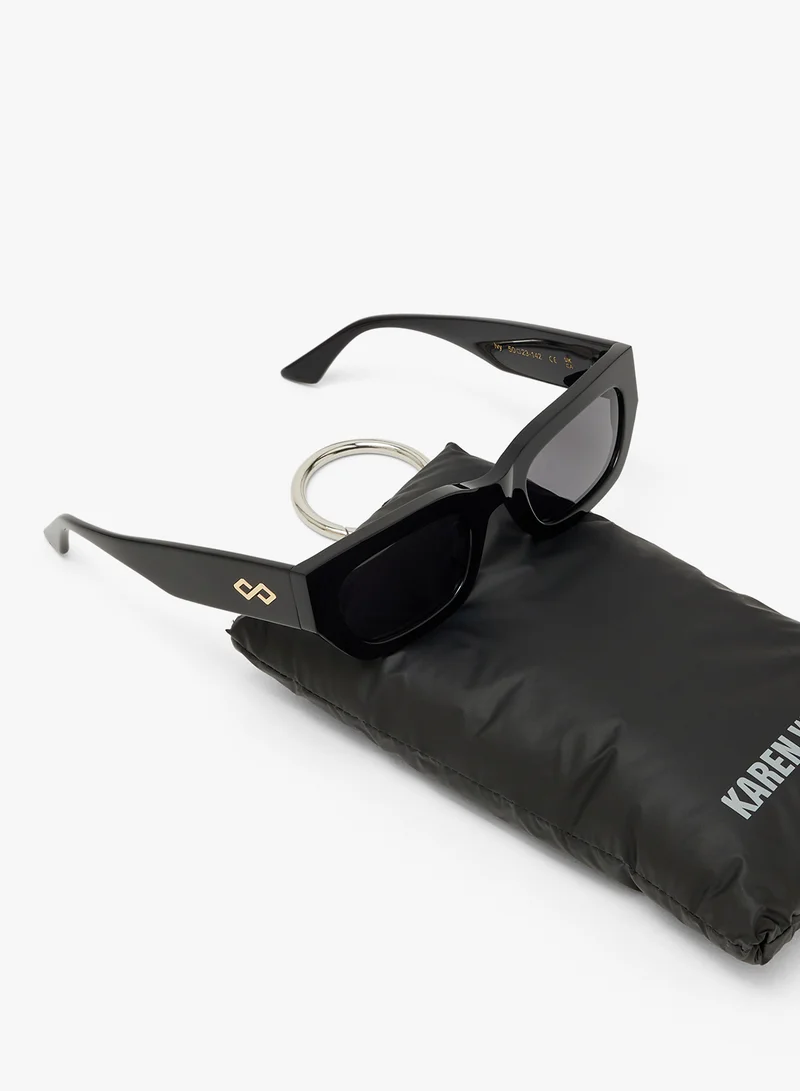 KAREN WAZEN Ivy Rectangle Sunglasses