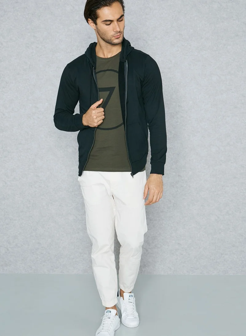 BRAVE SOUL Zip Through Hoodie