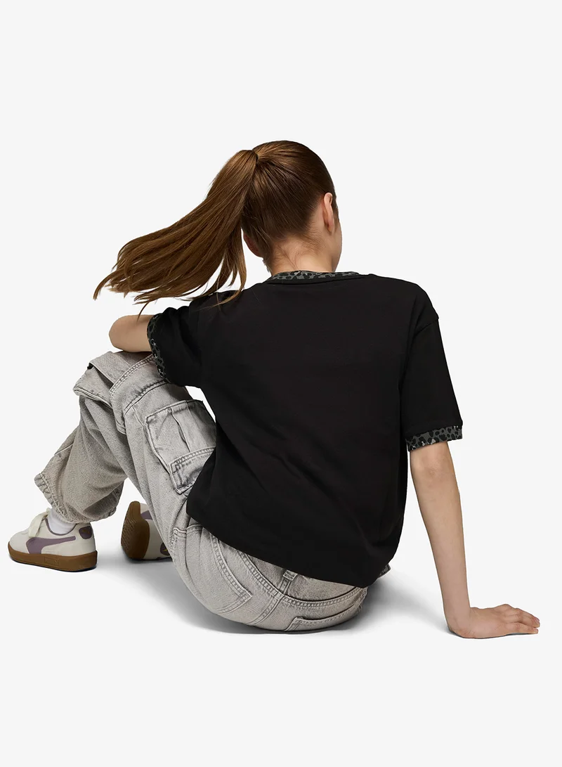 بوما تيشيرت برسومات حيوانات شبابي مريح