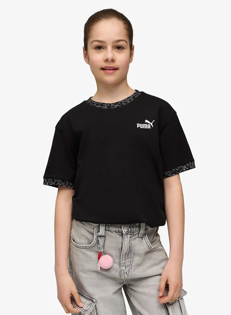 بوما تيشيرت برسومات حيوانات شبابي مريح