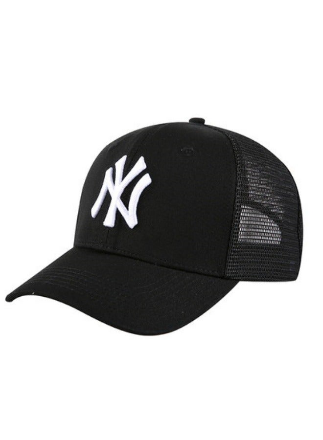 نيو ايرا New Era MLB New York Yankees sun hat, mesh cap, outdoor men's and women's sports duckbill cap black