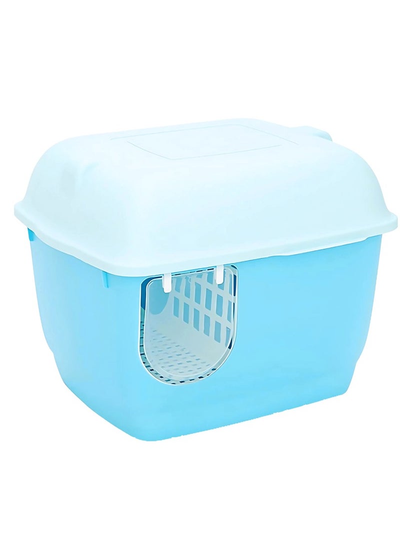 Pado Igloo Cat Litter Box 57.5*44*44cm-Blue - Image 2