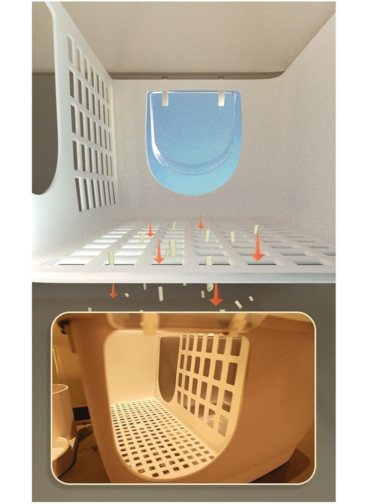 Pado Igloo Cat Litter Box 57.5*44*44cm-Blue - Image 5