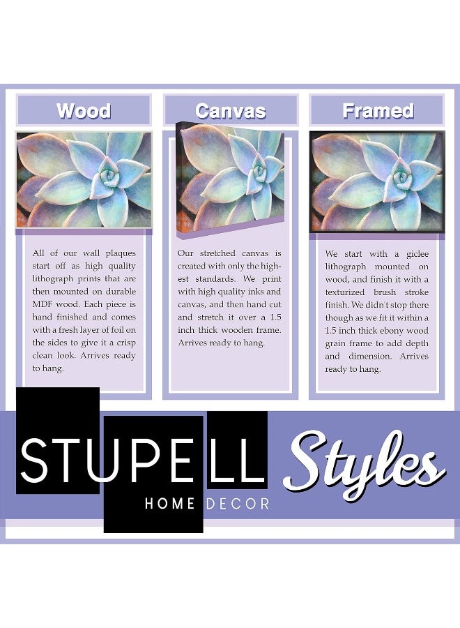 Stupell Industries Home Decor Collection lulusimonSTUDIO Blue I Love You to The Moon Rectangle Wall Plaque - Image 3