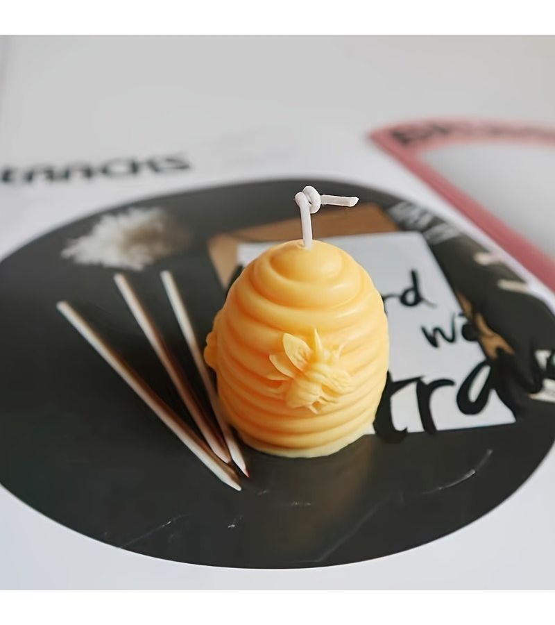3D Bee Honeycomb Gypsum Mold Soap Candle Craft 1pc - Image 3