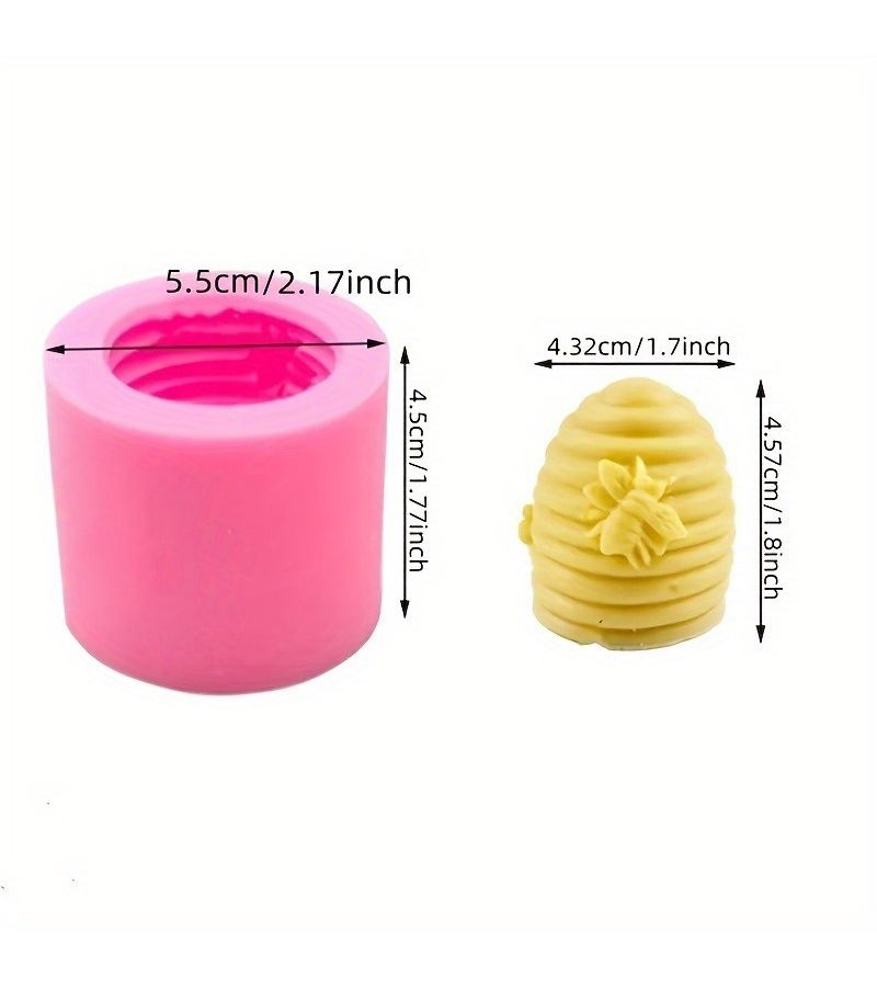 3D Bee Honeycomb Gypsum Mold Soap Candle Craft 1pc - Image 4