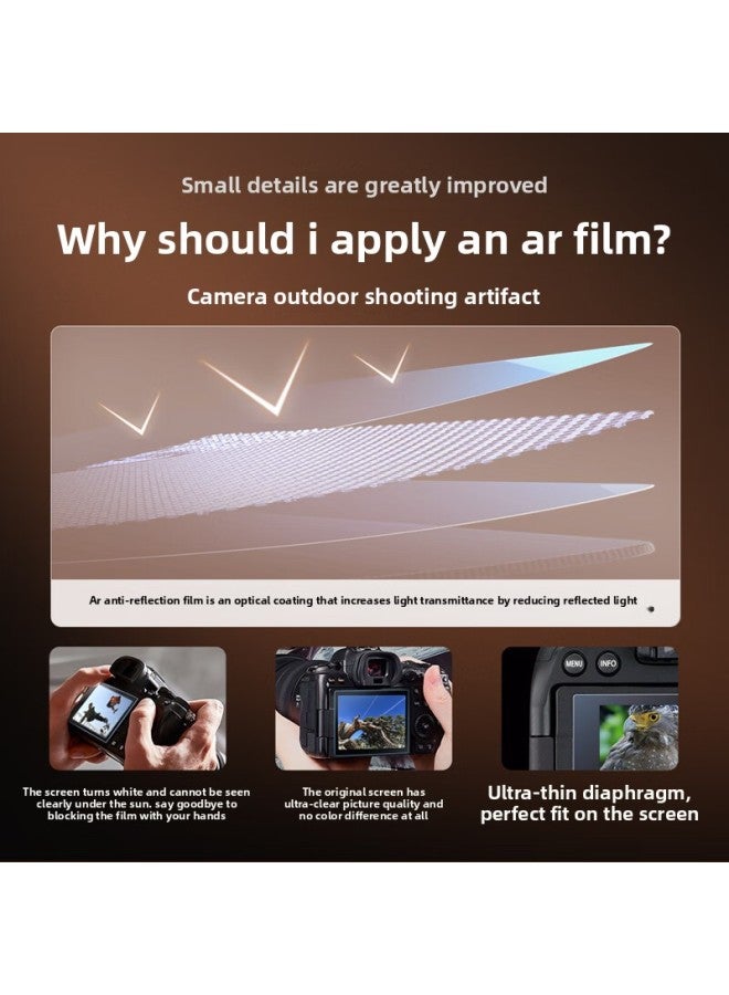 general Suitable For Canon Camera Screen AR Anti-reflection Soft Film SLR HD Picture Quality 0 Color Difference Micro Single Outdoor Low Reflection Film-Color:【pack Of 2】 Ar Anti-reflection Soft Film | Ultr - Image 5