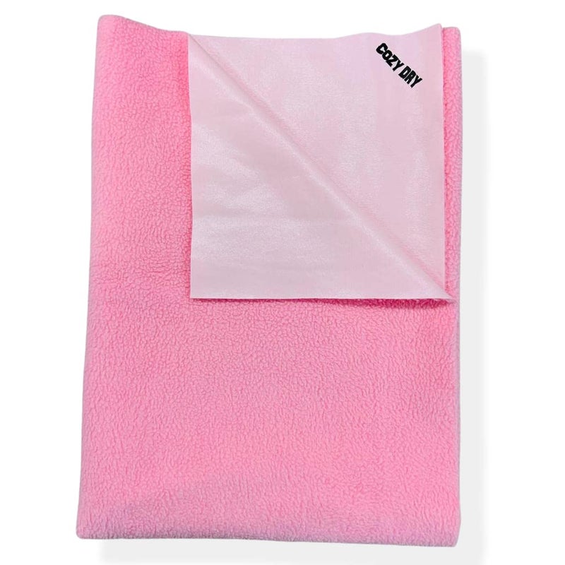 Baby Bed Protectors Dry Sheet (Medium, Pink)  - Image 1