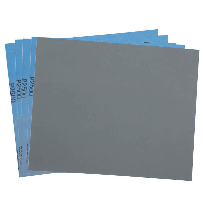 ورق صنفرة LotFancy 2500 حبيبة 9 × 11 30 قطعة ورق صنفرة جاف ورطب ورق صنفرة كربيد السيليكون للتشطيب والتلميع للأثاث المعدني والسيارات