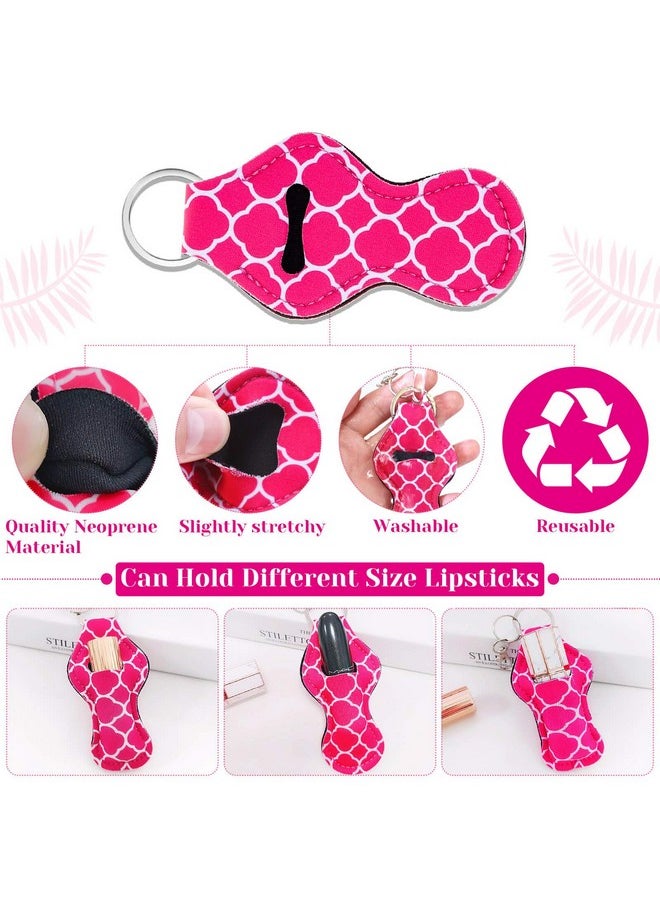 shynek - Chapstick Holder Keychain Bulk, 30Pcs Lip Balm Holder With 30 Sets Keyring Clips For Lipstick, Chapstick, Lip Balm (Assorted Colors) - Image 1
