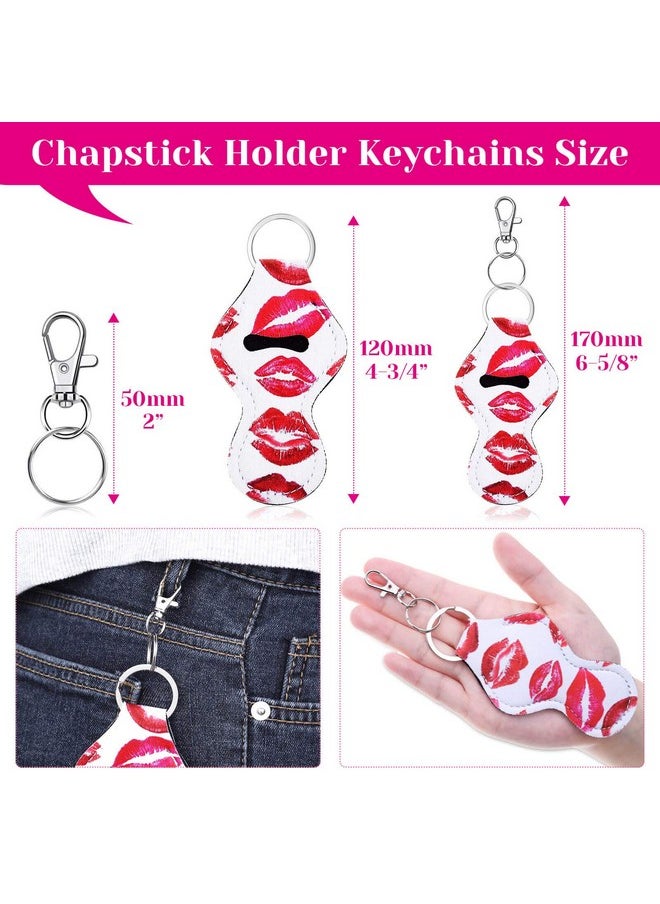 shynek - Chapstick Holder Keychain Bulk, 30Pcs Lip Balm Holder With 30 Sets Keyring Clips For Lipstick, Chapstick, Lip Balm (Assorted Colors) - Image 1