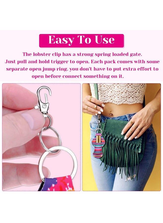 shynek - Chapstick Holder Keychain Bulk, 30Pcs Lip Balm Holder With 30 Sets Keyring Clips For Lipstick, Chapstick, Lip Balm (Assorted Colors) - Image 1