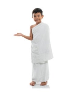 FULL JOY High Quality Microfiber Ihram Towels Set of 2 Pieces for Kids for Hajj and Umrah  - Image 2