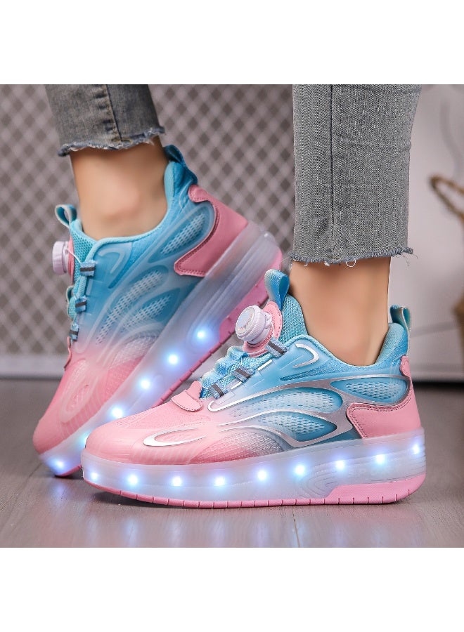 MIXSNOW Shoes with Wheels LED Light Shoes Skate Shoes Kids Gifts Boys Girls Shiny Roller Skates - Image 3