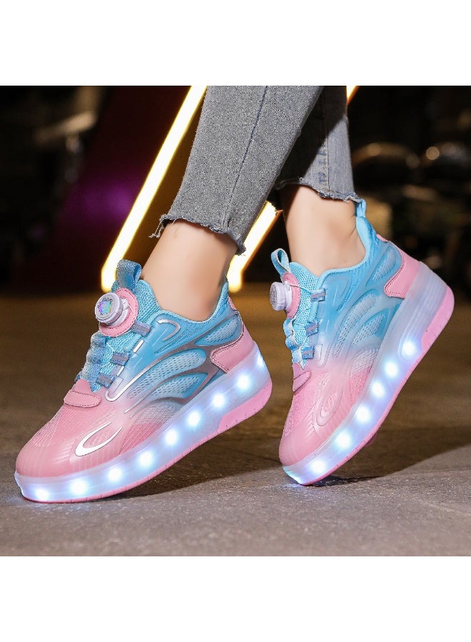 MIXSNOW Shoes with Wheels LED Light Shoes Skate Shoes Kids Gifts Boys Girls Shiny Roller Skates - Image 4