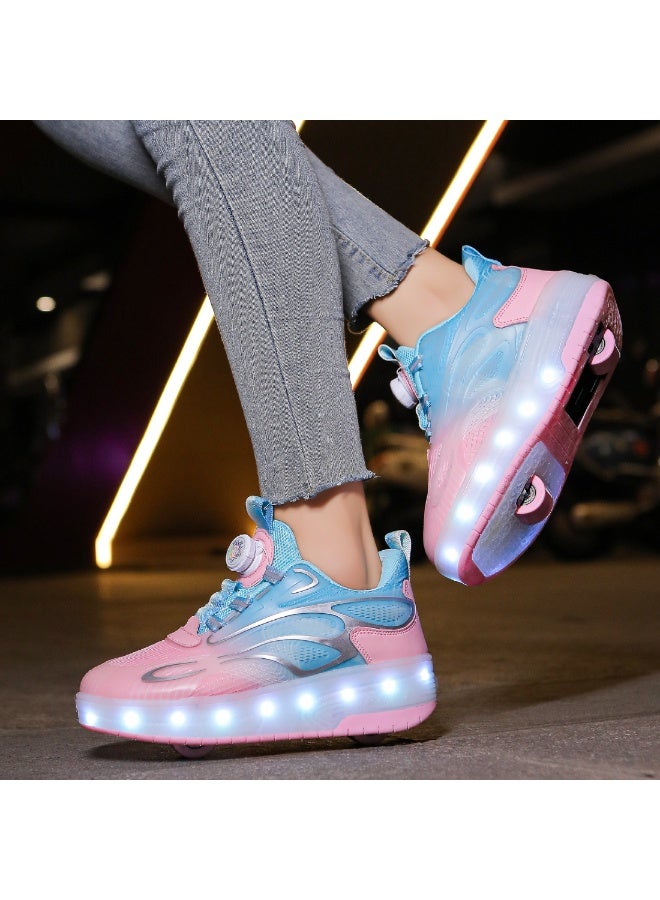 MIXSNOW Shoes with Wheels LED Light Shoes Skate Shoes Kids Gifts Boys Girls Shiny Roller Skates - Image 5
