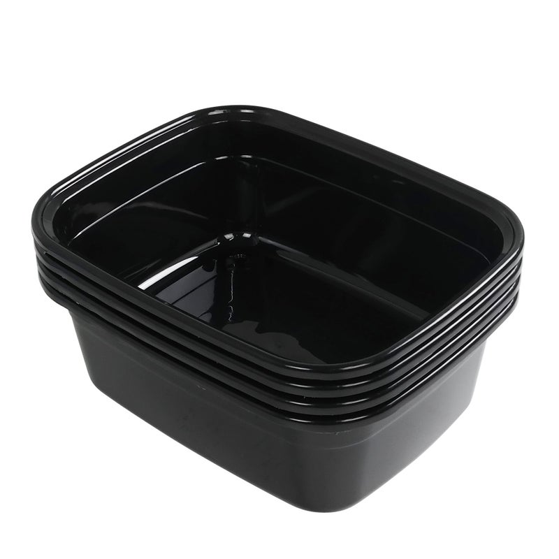 Anbers 14 Quart Dish Pan Black 4Pack
