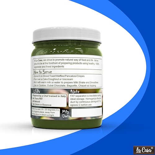 La Casa Kunafa Pistachio Spread - With Crispy Kataifi | No Palm Oil & with 33% Pistachios | Made in India | 2x350g | - Image 2
