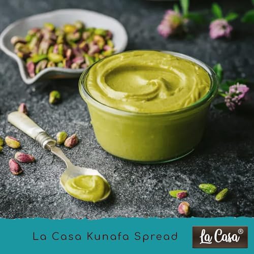 La Casa Kunafa Pistachio Spread - With Crispy Kataifi | No Palm Oil & with 33% Pistachios | Made in India | 2x350g | - Image 3