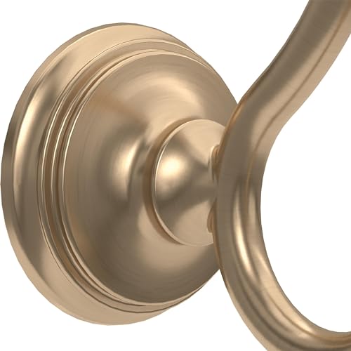 Delta Cassidy (1-Pack) Towel Hooks Polished Nickel Double Bathroom J Hooks Wall Mounted for Robes & Towels Hand Towel Hook Holder Kitchen, Bathroom Accessories 79735-PN - Image 4