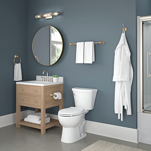 Delta Cassidy (1-Pack) Towel Hooks Polished Nickel Double Bathroom J Hooks Wall Mounted for Robes & Towels Hand Towel Hook Holder Kitchen, Bathroom Accessories 79735-PN - Image 5