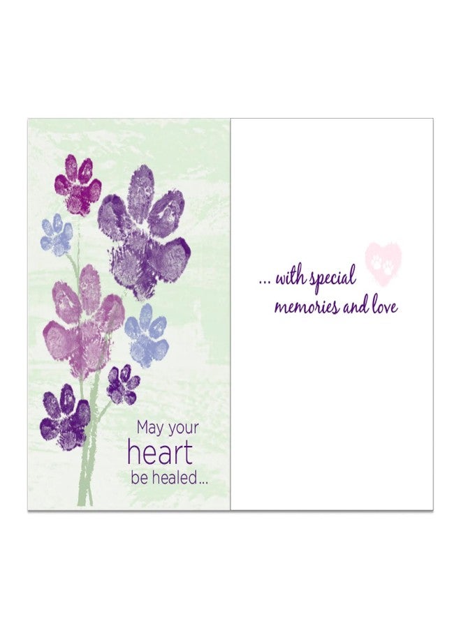 Dog Speak Pet Sympathy Card – May Your Heart Be Healed with Special Memories and Love – Loss of Pet Remembrance Card with Envelope - Image 5